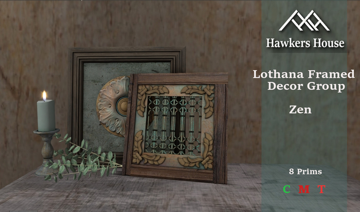 *HH* Lotharia Frame Decor Group Zen