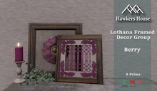 *HH* Lotharia Frame Decor Group Berry