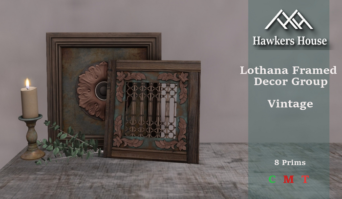 *HH* Lotharia Frame Decor Group Vintage