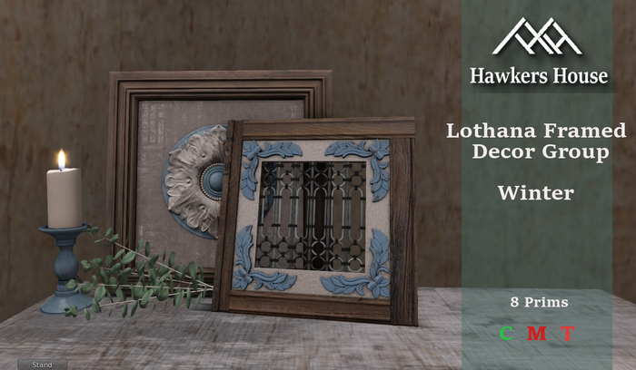 *HH* Lotharia Frame Decor Group Winter
