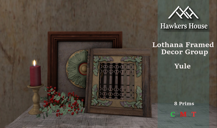 *HH* Lotharia Frame Decor Group Yule