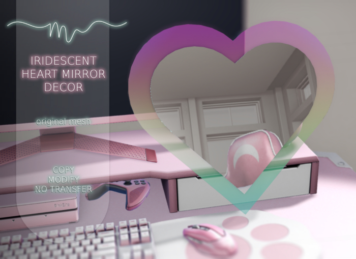 Iridescent Heart Mirror