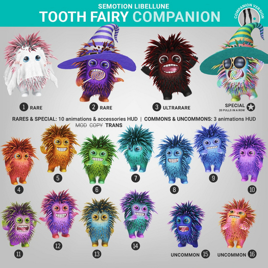 SEmotion Libellune Tooth Fairy Companion COMMON 13