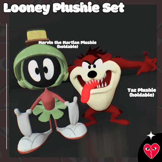 crazy toons plushie set