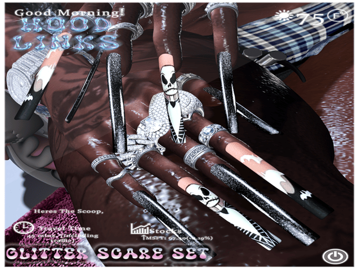 {HOODLINKS}GLITTER SCARE