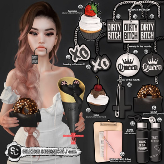 [ SpotCat ] Delicious decorations  - Complete Set