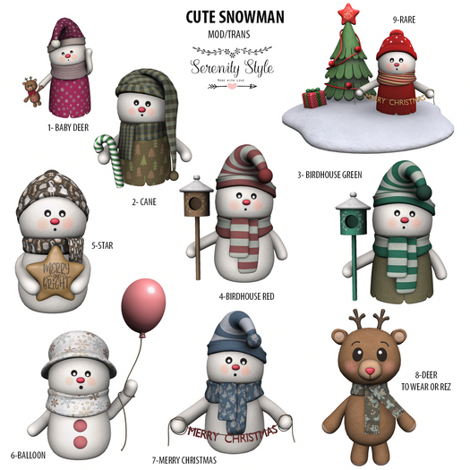 Serenity Style- Cute snowman Full Set