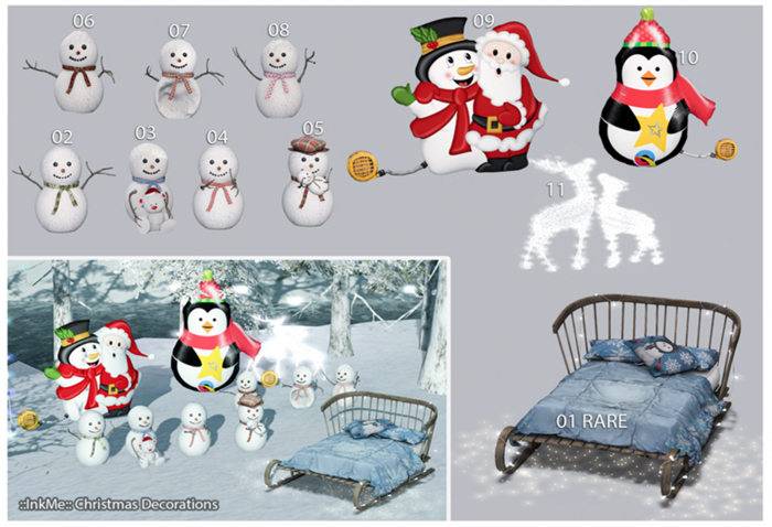 ::InkMe:: Christmas Decorations - Full Set