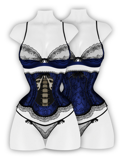 erratic / giselle - lingerie / blue (Maitreya LaraX, Lara PetiteX / Legacy Classic + Perky / eBody Reborn)