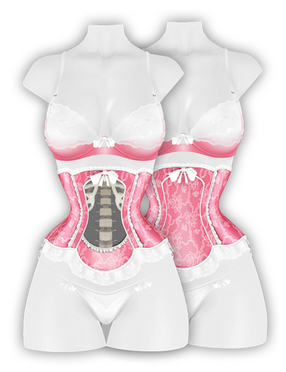 erratic / giselle - lingerie / pink (Maitreya LaraX, Lara PetiteX / Legacy Classic + Perky / eBody Reborn)