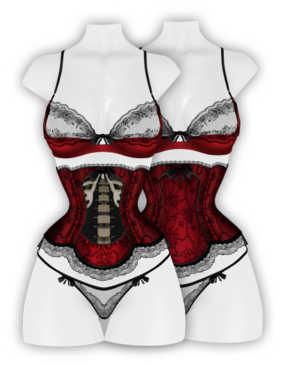 erratic / giselle - lingerie / red (Maitreya LaraX, Lara PetiteX / Legacy Classic + Perky / eBody Reborn)