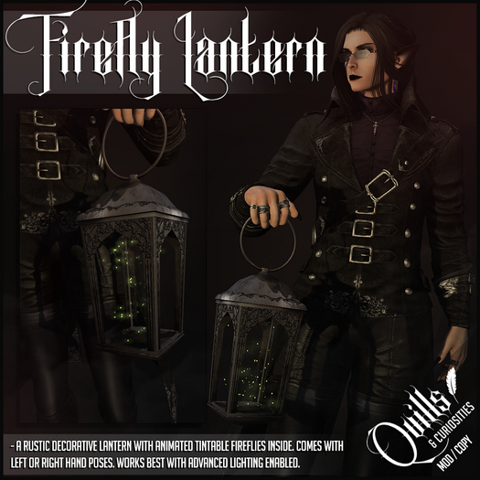 Quills & Curiosities - Firefly Lantern
