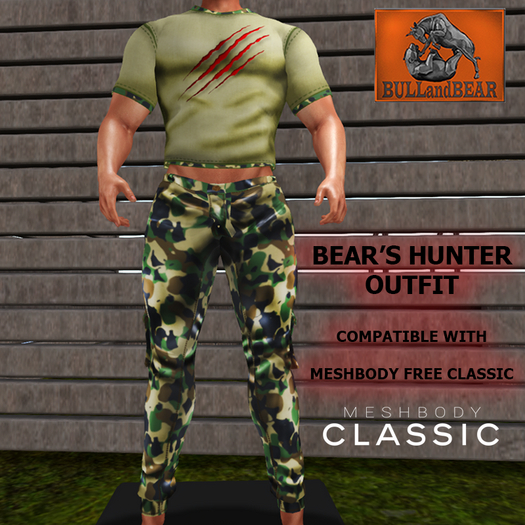 BEAR'S HUNTER OUTFIT for Meshbody Classic - by Corlum Davi