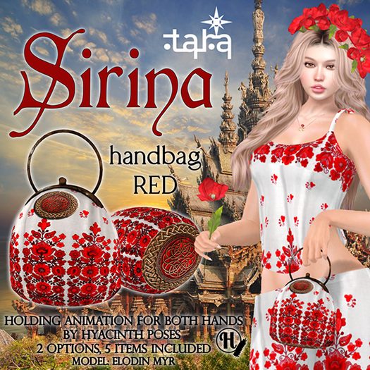 ~TARA~Sirina handbag red