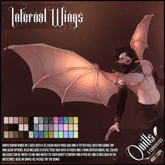 Quills & Curiosities - Infernal Wings