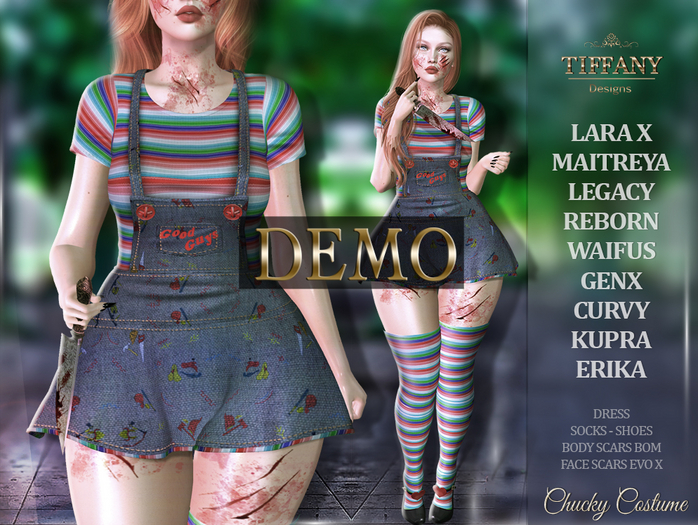 ::TD:: Chucky Costume [Mesh] Halloween DEMO + Lara X