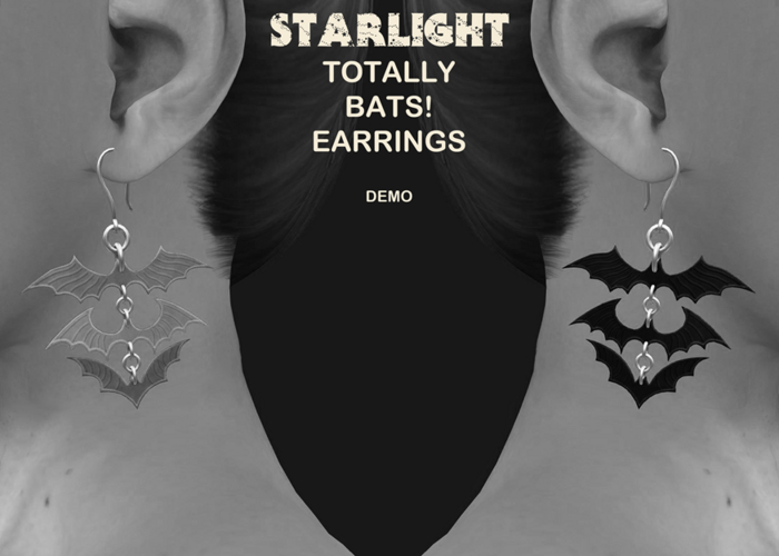 :: SA ::  Totally Bats! - Halloween Earrings - Demo