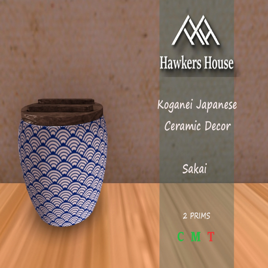 *HH* Koganei Japanese Ceramic Decor Sakai