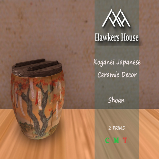 *HH* Koganei Japanese Ceramic Decor Shoan