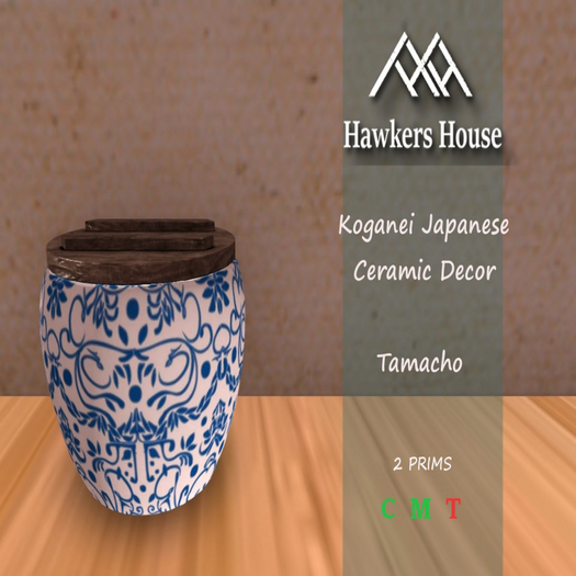 *HH* Koganei Japanese Ceramic Decor Tamacho