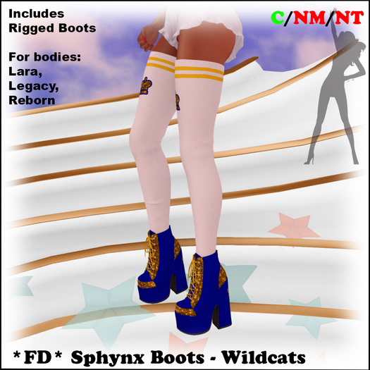 *FD* Sphynx Boots [Boxed] Wildcats