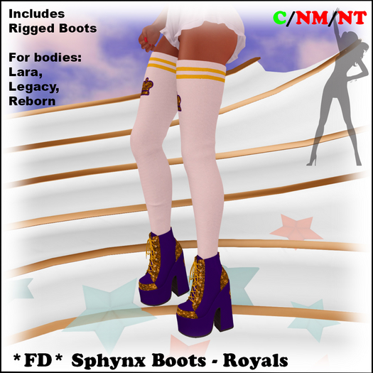 *FD* Sphynx Boots [Boxed] Royals
