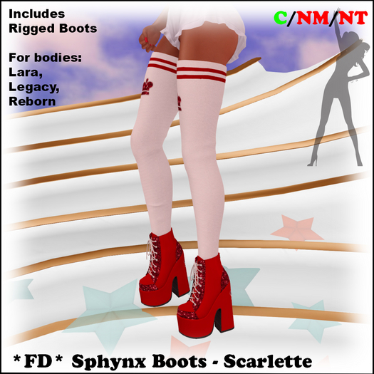 *FD* Sphynx Boots [Boxed] Scarlette