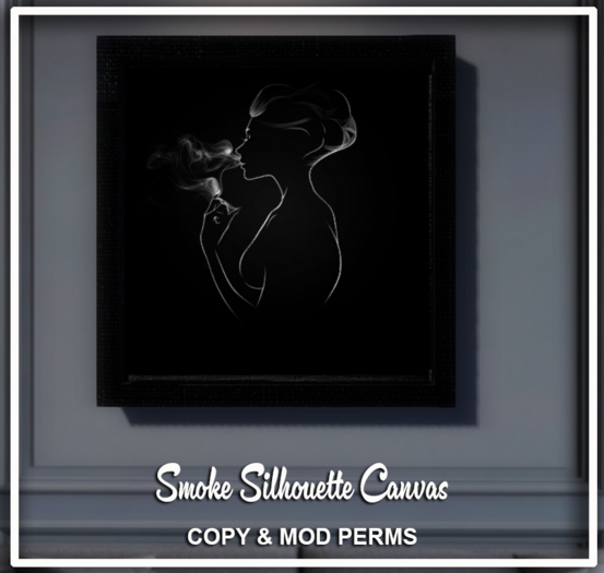 smokey silhouette canvas