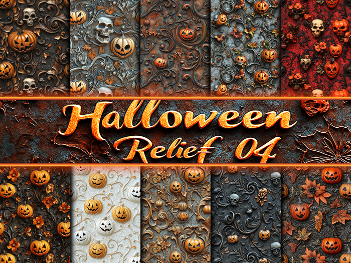 EA Design ♦ Relief Textures - Halloween - Set 04