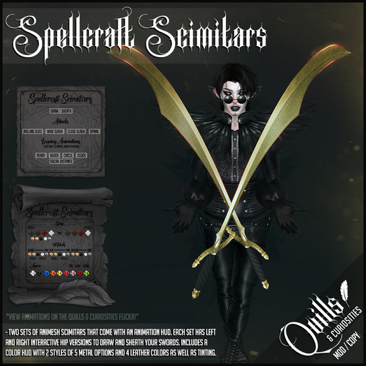 Quills & Curiosities - Spellcraft Scimitars