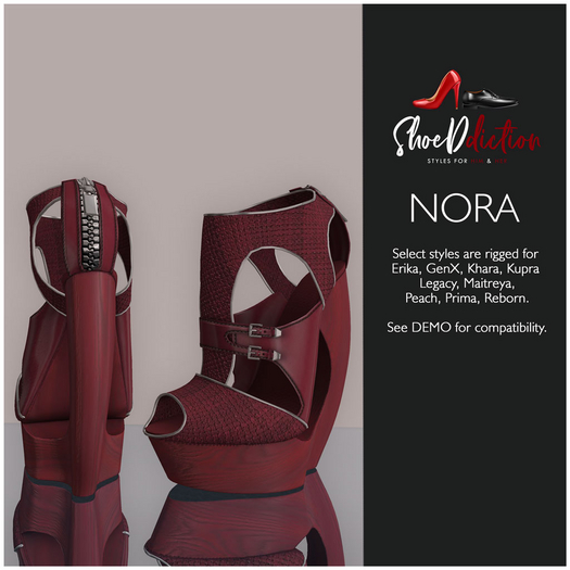 {SA} Nora Heels Red