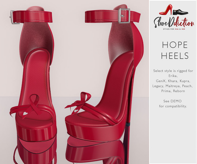 {SA} Hope Heels Red