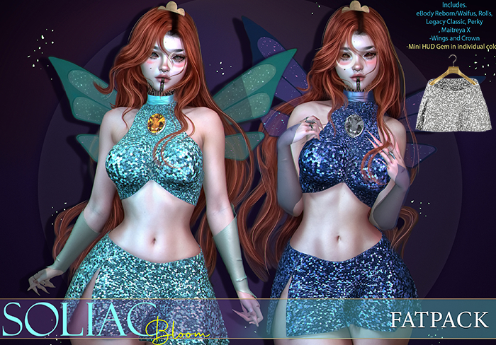 SOLIAC - Skirt Bloom - White