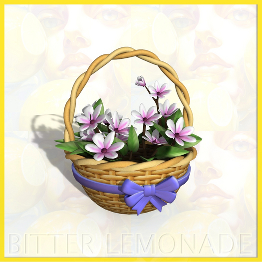 Lilac Flower Basket