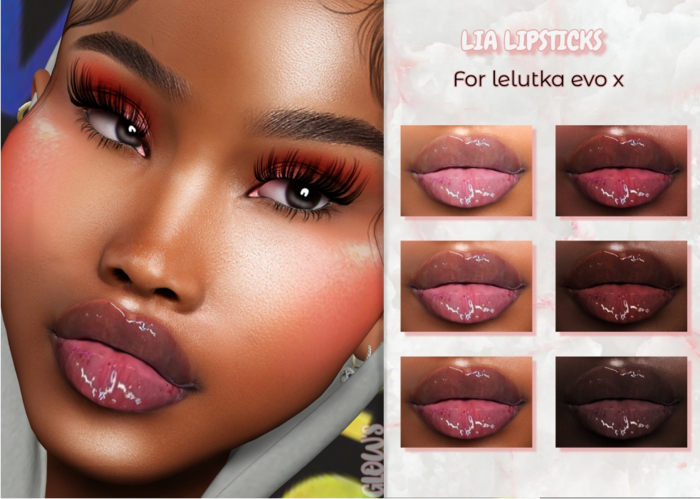 GLOW'S-LIA LIPSTICKS