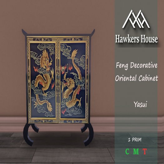 *HH* Feng Decorative Oriental Cabinet Yasui