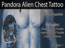 Pandora Alien Chest Tattoo - Tintable (BOM)