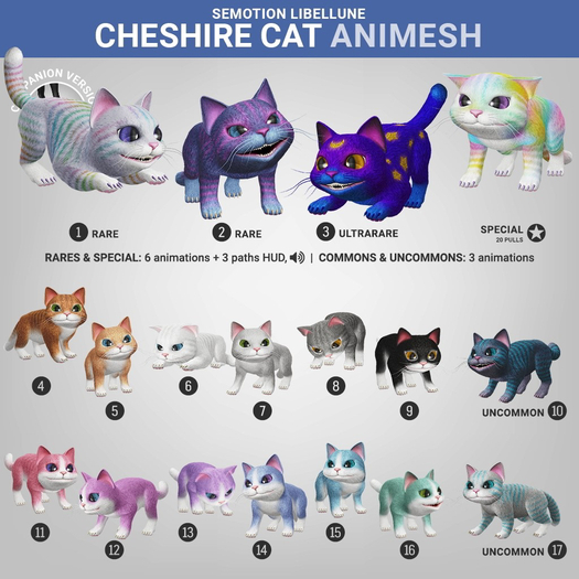 SEmotion Libellune Cheshire Cat Animesh COMMON 14