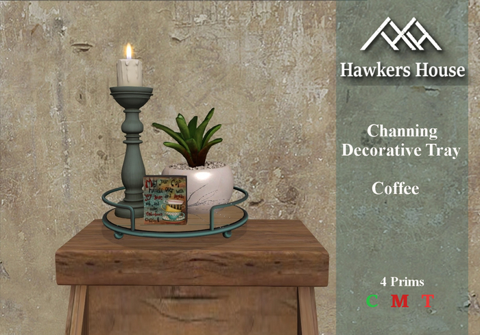 *HH* Channing Decorative Tray Coffee