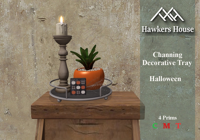*HH* Channing Decorative Tray Halloween