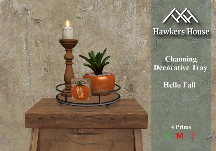 *HH* Channing Decorative Tray Hello Fall