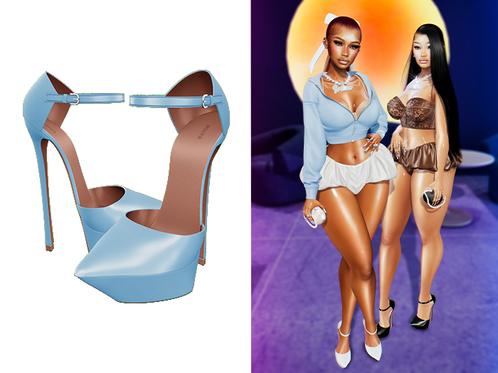 [Brior] Tiara Pointed Platforms - (Blue)