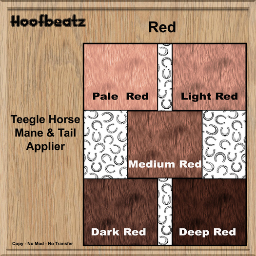 Hoofbeatz Manes & Tails - Red