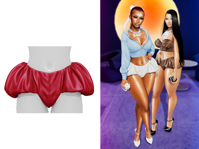 [Brior] Tiara Balloon Shorts - (Red)