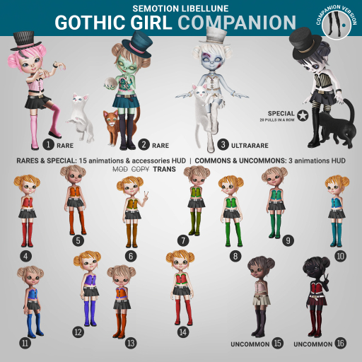 SEmotion Libellune Gothic Girl Companion COMMON 07