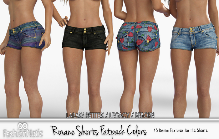 Shorts Roxane Fatpack Denim - Jeans - LaraX, PetiteX, Legacy, Reborn, Rolls - FashionNatic