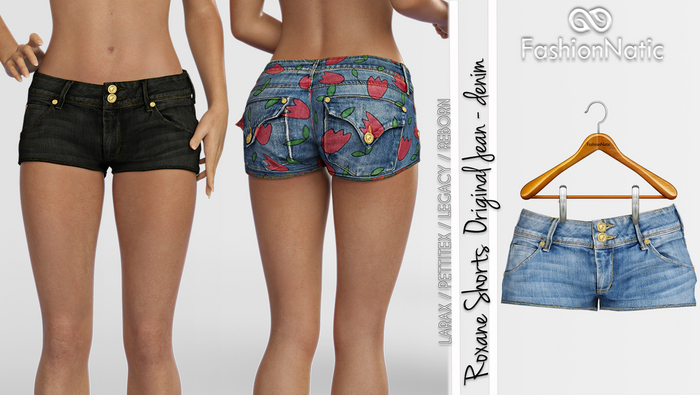 Shorts Roxane Original Denim - Jeans - LaraX, PetiteX, Legacy, Reborn, Rolls - FashionNatic