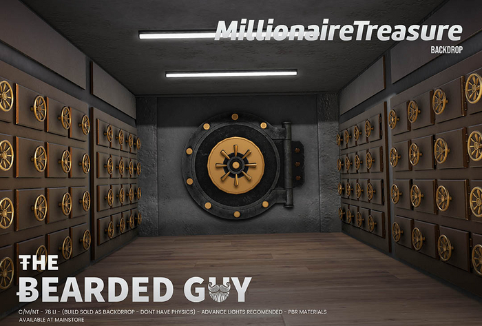 Millionaire Treasure Backdrop - The Bearded Guy -