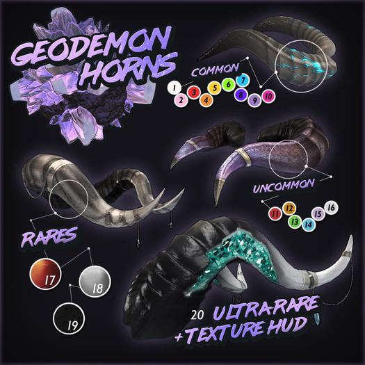 ::Static:: Geodemon Horns - 17 RARE