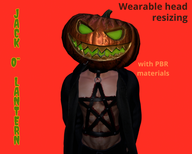 Jack o Lantern head ( PBR )